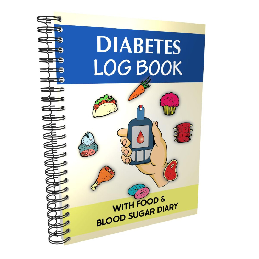 Optiliving Publishing Diabetes Log Book - With Food & Blood Sugar Diary