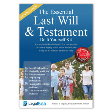 Double Pack Essential Last Will and Testament (DIY Will Kit UK) - Really Simple to Complete & Includes Comprehensive Guide 2025-26 Edition by