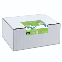 DYMO Authentic LabelWriter Large Shipping Labels/Name Badges | 54mm x 101mm | 6 Rolls of 220 Easy-Peel Labels (1,320 Count) | Self-Adhesive | for
