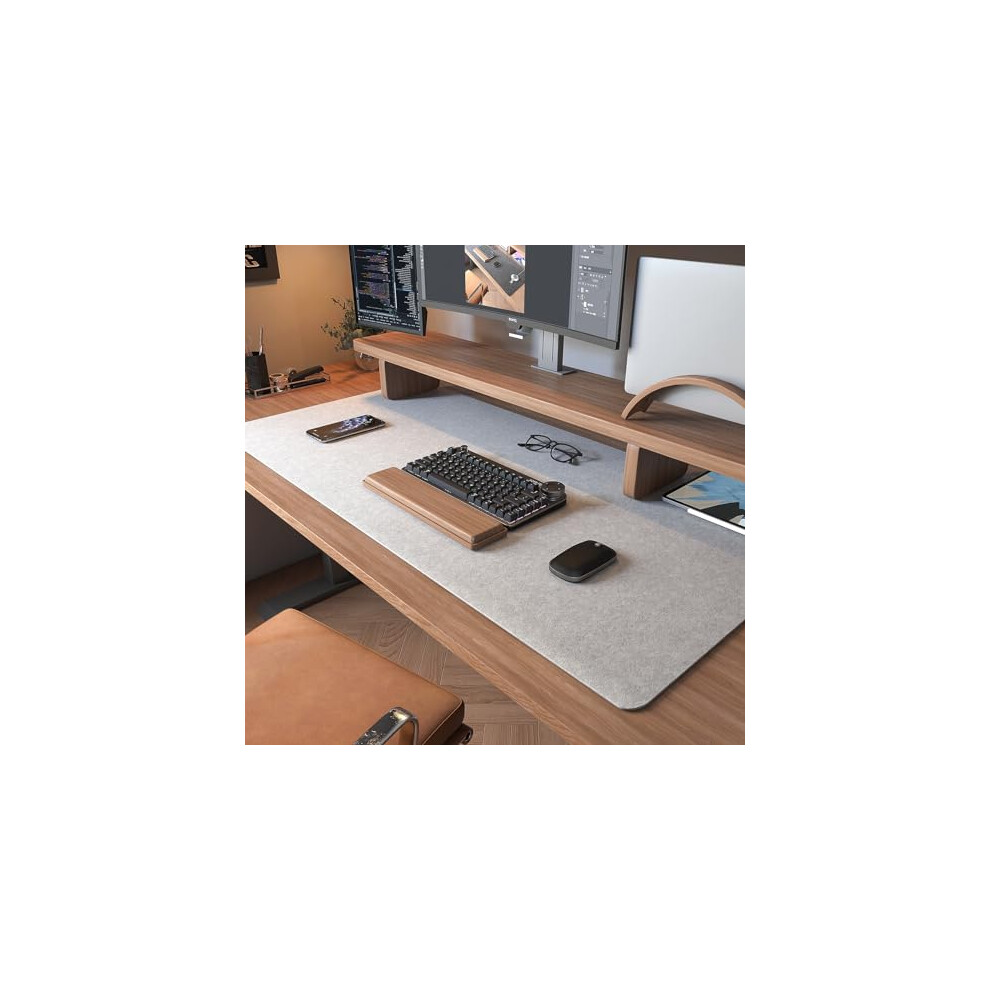 Dawntrees 100X40 Cm Felt Desk Pad,Mouse Pad, Non Slip Desk Mat For Desktop,Keyboard,Mouse,Laptop,Desk Protector Cover Mat For Office Work Gaming Desk 7862333849175