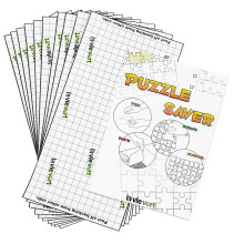 Lavievert Puzzle Saver Peel & Stick Adhesive Paper Jigsaw Puzzle Glue Best Way to Preserve Your Finished Puzzle - 10 Sheets