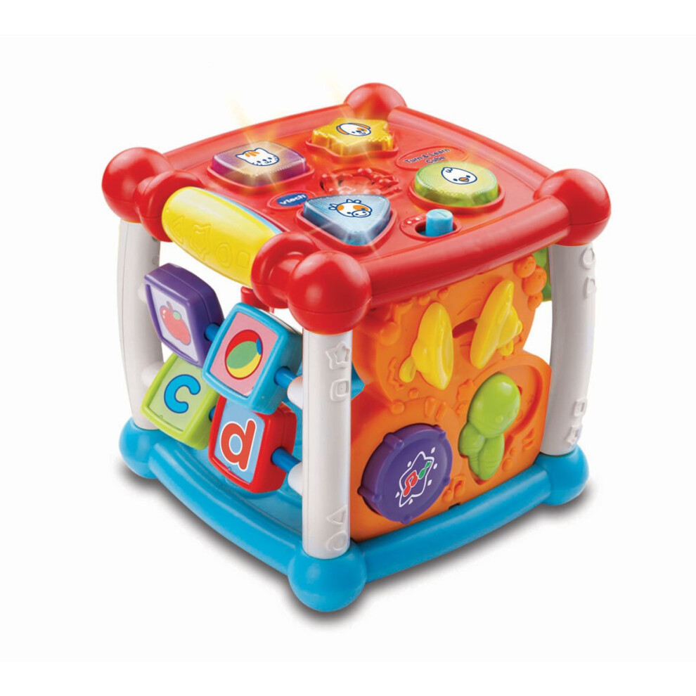 Vtech Baby Turn And Learn Baby Activity Cube, Interactive Educational Toy With Shape Sorter, Music And Sounds For Early Development, Suitable For