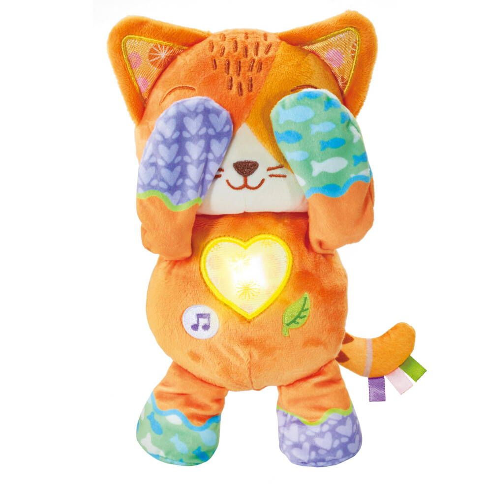 Vtech Baby Peek-A-Boo Paws, Interactive Peek-A-Boo Toy With Soothing Nature Sounds, Songs And Melodies, Soft Sensory Kitty, Gift For Babies 10, 12,