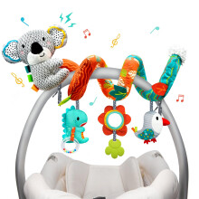 XIXILAND Pram Toys for Babies 0-6 Months Car Seat Toy, Newborn Spiral Hanging Toys for Babies, Baby Sensory Toys for Pushchair Stroller/Car