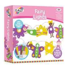 Galt Fairy Lights Craft Kit for Kids 5+ (Medium) - 10 LED Lights, Self-Adhesive Foam Sheets & Gems, Batteries Included - 1005479