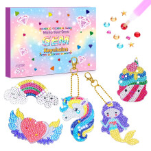 Fullove Girls Toys Age 6 7 8 9 10, Arts and Crafts for 6-12 Years Old Girls Gifts Kids Birthday Gift Age 6 7 8 9 10 Diamond Painting Kit for Kids