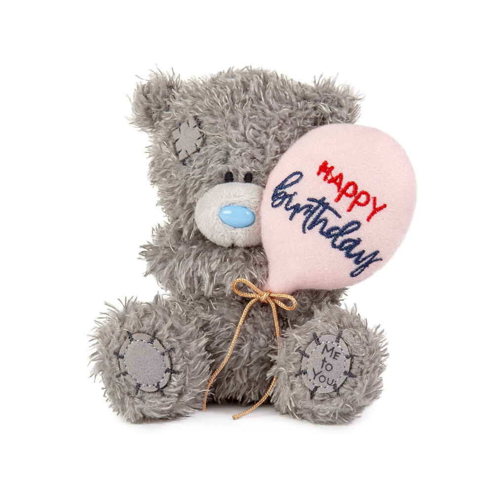Me To You Bear Grey Me To You Tatty Teddy 10Cm Happy Birthday Bear Holding Balloon - Official Collection,