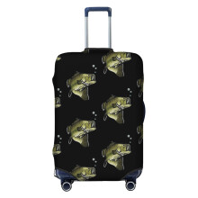 (Bass Champ_5549) Travel Luggage Cover for Suitcases Bag Protector Washable Baggage Case- Fits 18-32 Inch