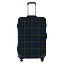 (Blackwatch Tartan Clothing Modern Cute Blue And Green Plaid_22565) Travel Luggage Cover for Suitcases Bag Protector Washable Baggage Case- Fits 18-32 Inch