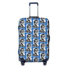 (Buddy Holly_11848) Travel Luggage Cover for Suitcases Bag Protector Washable Baggage Case- Fits 18-32 Inch