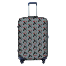 (Grip It And Rip It Dirt Bike Racer_10692) Travel Luggage Cover for Suitcases Bag Protector Washable Baggage Case- Fits 18-32 Inch