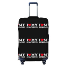 (I Love My Girlfriend Shirt I Heart My Girlfriend Shirt GF_6016) Travel Luggage Cover for Suitcases Bag Protector Washable Baggage Case- Fits 18-32 Inch