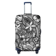 (It's Not Always Black Or White Polynesian Tattoos_9320) Travel Luggage Cover for Suitcases Bag Protector Washable Baggage Case- Fits 18-32 Inch