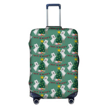 (I'm Dreaming Of A Westie Christmas_12300) Travel Luggage Cover for Suitcases Bag Protector Washable Baggage Case- Fits 18-32 Inch