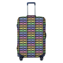 (RAINBOW PASTEL ANIME_3901) Travel Luggage Cover for Suitcases Bag Protector Washable Baggage Case- Fits 18-32 Inch
