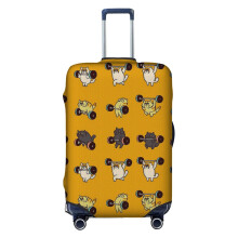 (Olympic Lifting Cat_22453) Travel Luggage Cover for Suitcases Bag Protector Washable Baggage Case- Fits 18-32 Inch