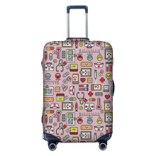 (Proud To Be A Nurse Pink_22189) Travel Luggage Cover for Suitcases Bag Protector Washable Baggage Case- Fits 18-32 Inch
