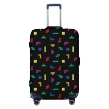 (Tetris Block Pattern_11823) Travel Luggage Cover for Suitcases Bag Protector Washable Baggage Case- Fits 18-32 Inch