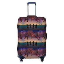 (Stranger Things _9523) Travel Luggage Cover for Suitcases Bag Protector Washable Baggage Case- Fits 18-32 Inch