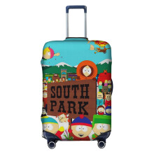 (South Park All Characters_5765) Travel Luggage Cover for Suitcases Bag Protector Washable Baggage Case- Fits 18-32 Inch