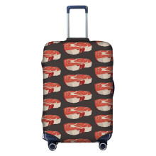 (Steak Illustration_7062) Travel Luggage Cover for Suitcases Bag Protector Washable Baggage Case- Fits 18-32 Inch
