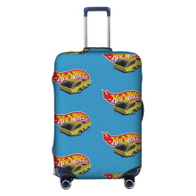 (Vintage Style Hot Wheels Deora_5493) Travel Luggage Cover for Suitcases Bag Protector Washable Baggage Case- Fits 18-32 Inch