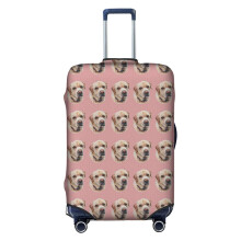 (Yellow Labrador _6027) Travel Luggage Cover for Suitcases Bag Protector Washable Baggage Case- Fits 18-32 Inch