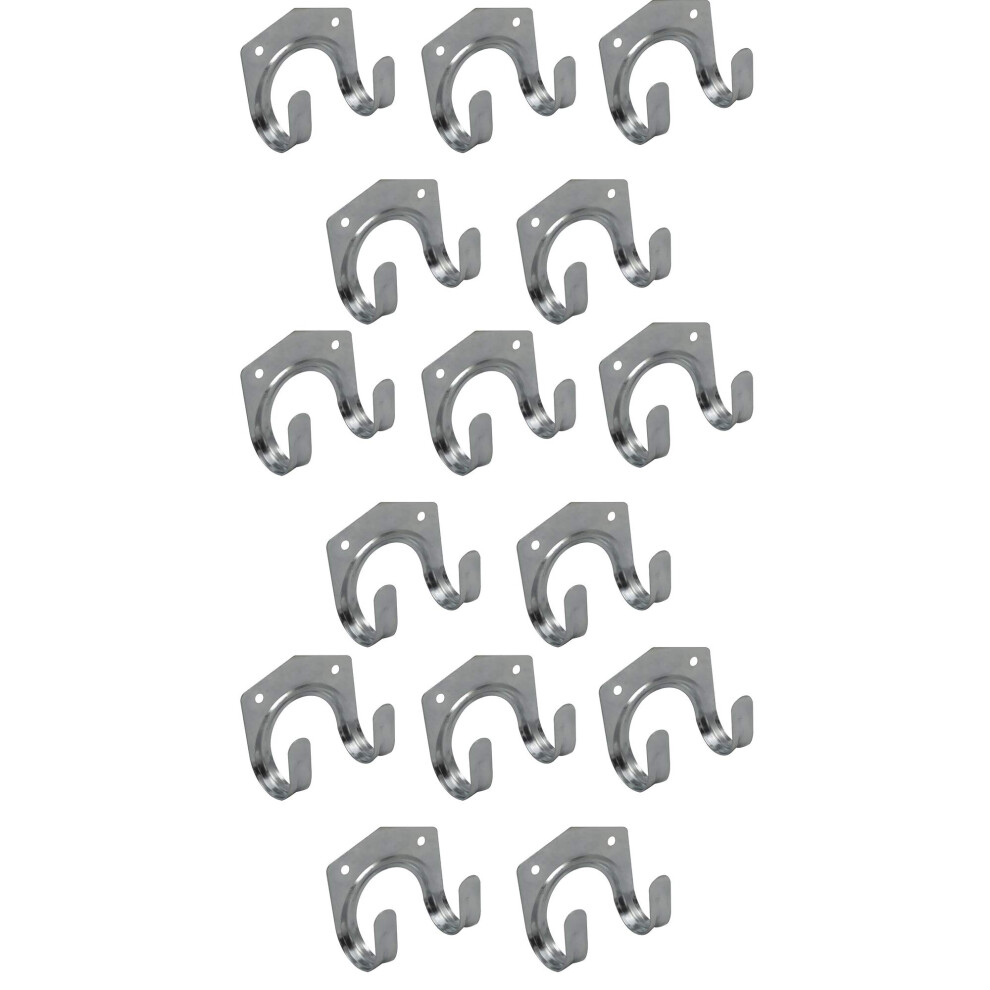 (15) Garden Mile 5pc Steel Large Hooks For Hanging Heavy Duty Garage Storage Durable Shed Hooks For Garden Tools Storage Indoor And Outdoor