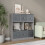 URBN Living (Grey Bookcase, Light Grey Drawer) Asymmetrical 8 Cube Bookcase Shelf Storage Unit with 6 Fabric Drawer Inserts 4