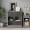 URBN Living (Grey Bookcase, Dark Grey Drawer) Asymmetrical 8 Cube Bookcase Shelf Storage Unit with 6 Fabric Drawer Inserts 5