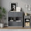 URBN Living (Grey Bookcase, Light Grey Drawer) Asymmetrical 8 Cube Bookcase Shelf Storage Unit with 6 Fabric Drawer Inserts 5
