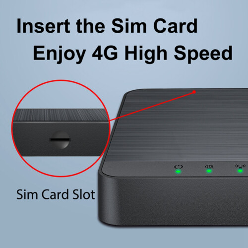 4G LTE Internet-Router mit Sim-Kartensteckplatz TypeC-Anschluss 300 Mbit/s 2