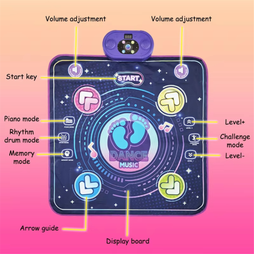 Wireless for Bluetooth Light Electronic Dance Mat 1