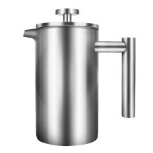 Tetera de doble pared de gran capacidad de acero inoxidable de 800 ml