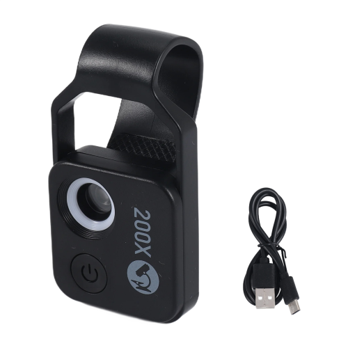 200X Magnification Microscope Lens NO CPL Mobile LED black 1