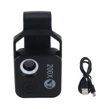 200X Magnification Microscope Lens NO CPL Mobile LED black