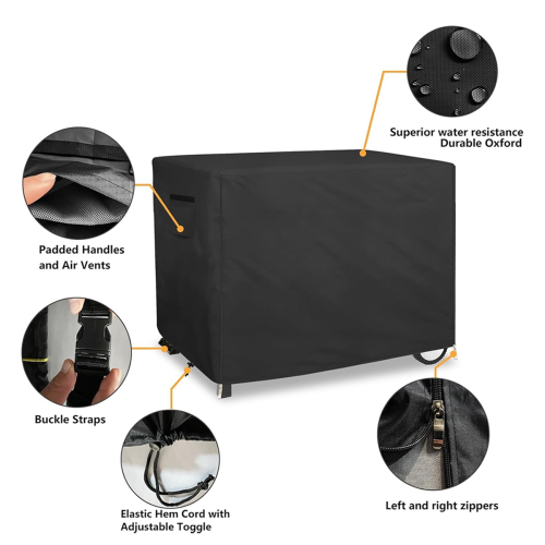 Outdoor Prep Table Cover with Split Zipper, for Patio Table 2