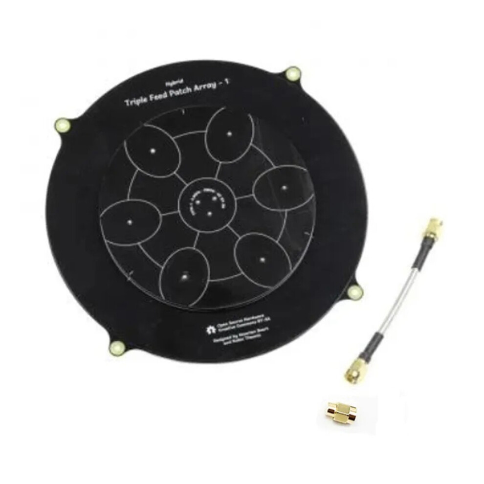 Antenne FPV à triple alimentation 150 mm, 5,8 GHz, 14 dBi, réseau pagode, noire