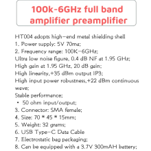 HT004 100K-6Ghz Full Band Low Noise Amplifier,20dB