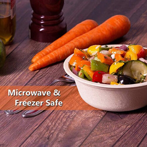 Biodegradable, 350Ml Disposable Bowl 100 Pack Microwave Safe Bowl 1