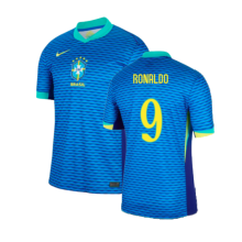 (XL) 2024-2025 Brazil Away Shirt (Ronaldo 9)