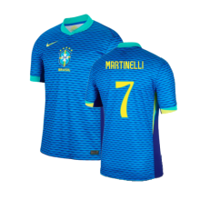 (XL) 2024-2025 Brazil Away Shirt (Martinelli 7)