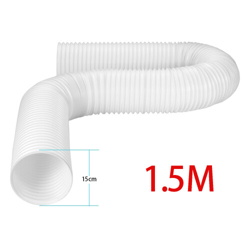 Mangueira de exaustão universal para ar condicionado, largura de 5,9 polegadas, PVC (1,5 m) 2