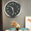 12 Inch Round Large Luminous Wall Clock Glow in the Dark -Silver 3