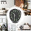 12 Inch Round Large Luminous Wall Clock Glow in the Dark -Silver 6