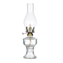 Rustic Oil Lamp Vintage Glass Coal Lamp Oil Lamps for Indoor White