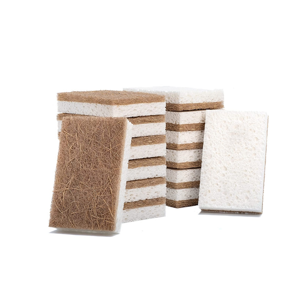 16PCS Biodegradable-Eco Friendly Sponge for Dishes Cleaning