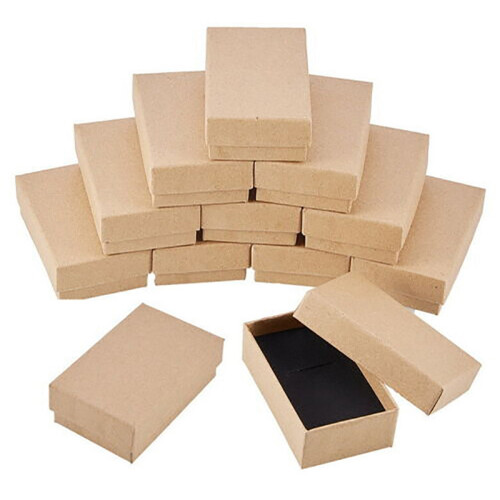 24PCS Kraftpapier Geschenkbox Handgemachte Kartonverpackung Geschenkbox 1