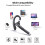Wireless Bluetooth Headset Hands Free Single Mic for Office/Driving A 2