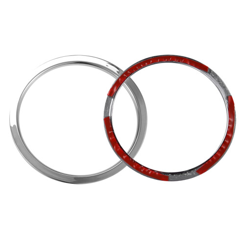 For J11 2014 - 2018 Chrome Car Speaker Ring Sticker 2